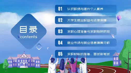 大学生就业指导课程实训授课PPT课件