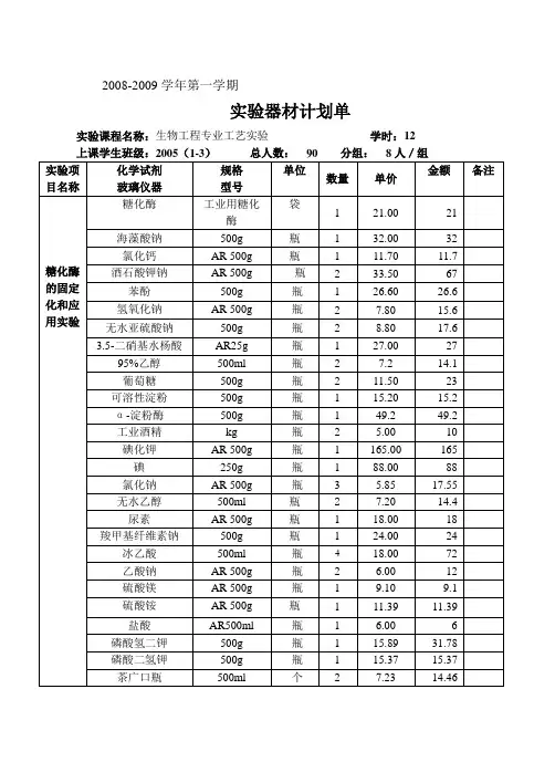 糖化酶的固定化和应用实验