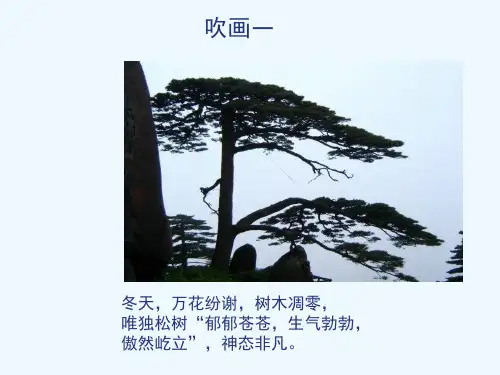 少儿美术- 吹画-松