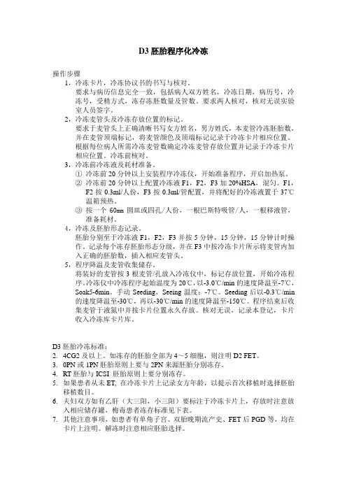 D3胚胎程序化冷冻 1