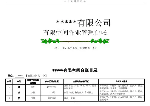 有限空间辨识台账.doc