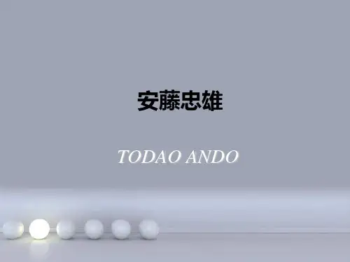安藤忠雄.芝加哥住宅ppt(1)综述