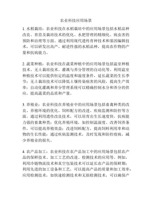 农业科技应用场景