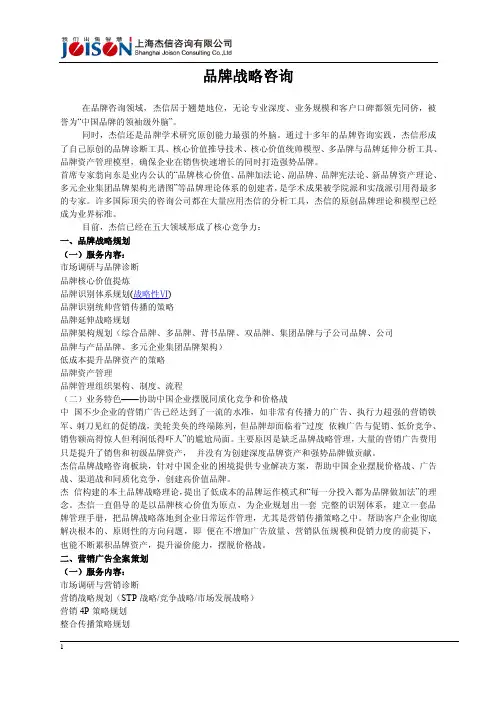 品牌战略咨询