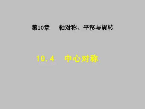 10.4中心对称PPT课件(华师大版)