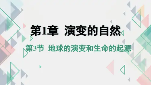 地球的演化和生命的起源(PPT课件(初中科学)22张)