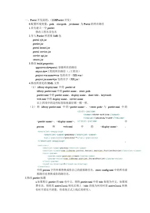 新手如何配置portal平台