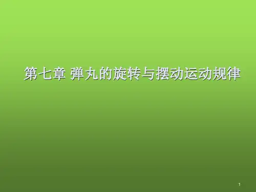 外弹道学第七章弹丸的旋转与摆动运动规律 PPT