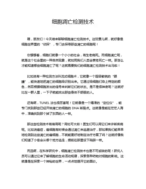 细胞凋亡检测技术