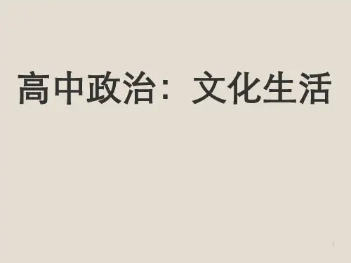 文化生活资料ppt课件