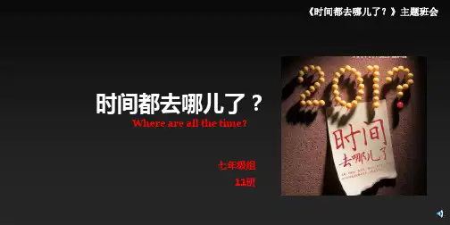 时间都去哪儿了 ppt课件