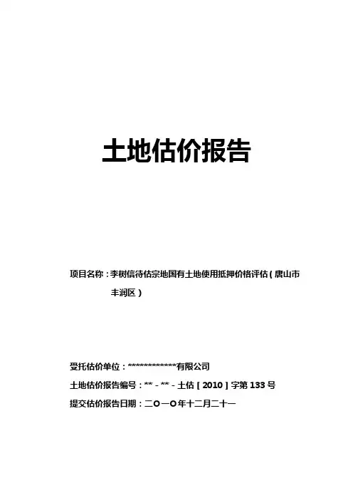 土地评估报告