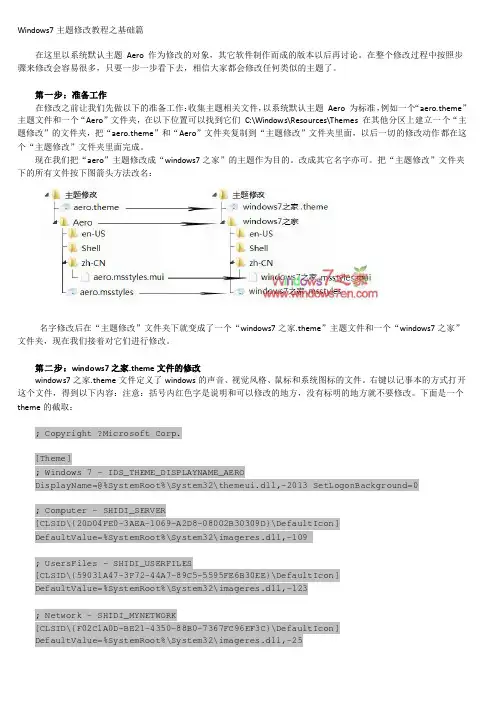 Windows7主题修改教程之基础篇