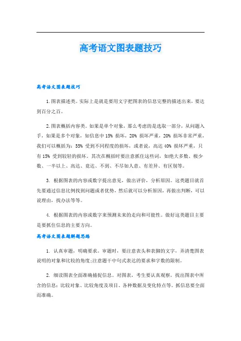 高考语文图表题技巧