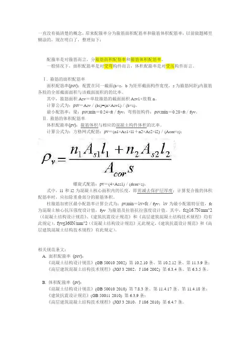 配箍率总结