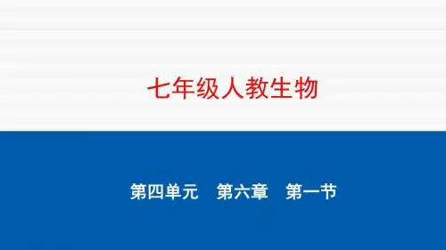 第1节 人体对外界环境的感知
