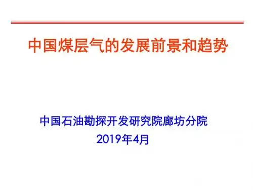 中国煤层气的发展前景和趋势-精选文档
