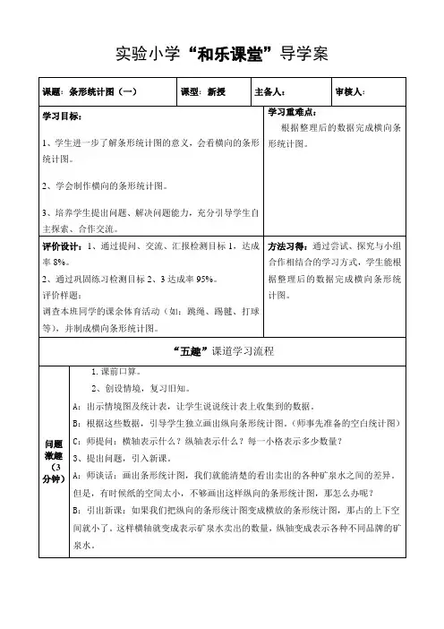 第一课时：条形统计图(一)