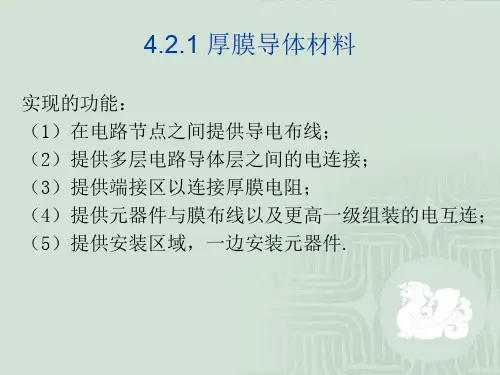 厚膜导体材料