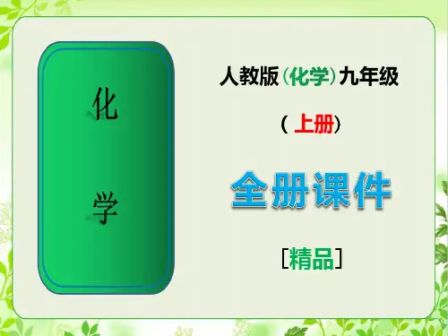 人教版化学九年级上册全册精美课件