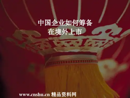 中国企业如何筹备在境外上市(PPT31)