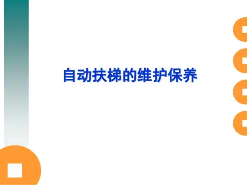 自动扶梯的维护保.ppt