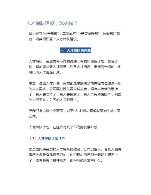 【HR】人才梯队建设,怎么做