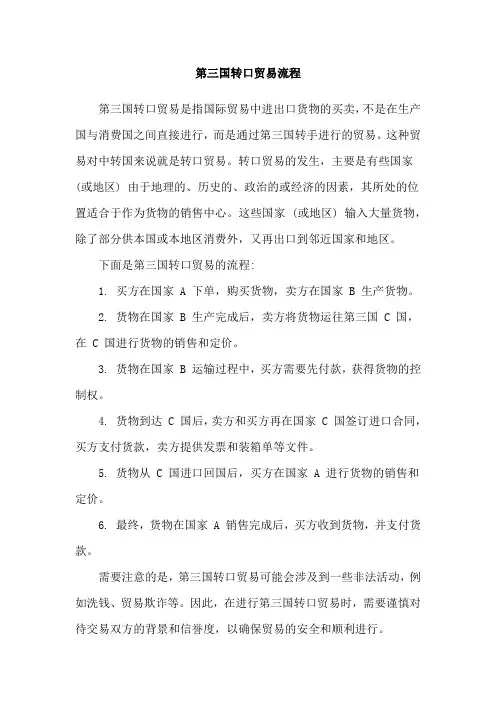 第三国转口贸易流程