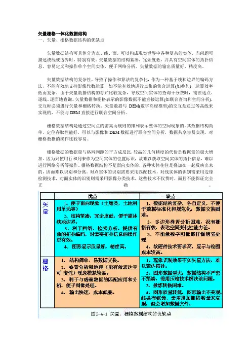(完整word版)矢量栅格一体化数据结构