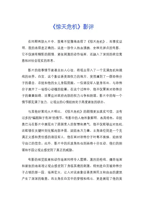 《惊天危机》影评