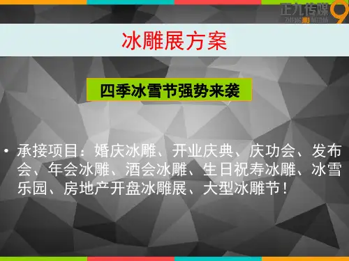 冰雕展2019房地产展览资源策划方案