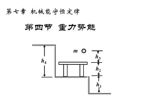第四节  重力势能