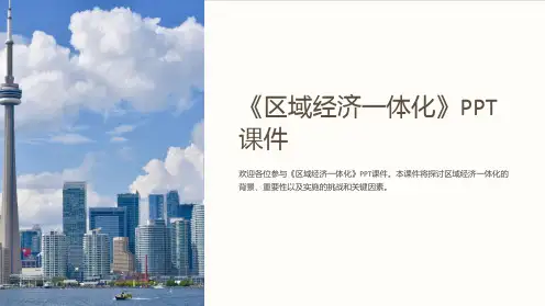 《区域经济一体化》课件