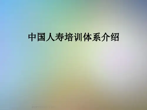 中国人寿培训体系介绍