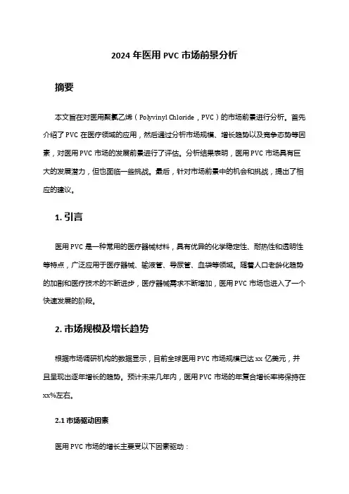 2024年医用PVC市场前景分析