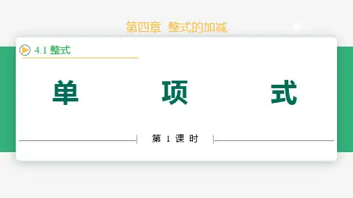 4.1整式(第1课时单项式)(教学课件)-七年级数学上册同步教学精品课件(人教版2024)
