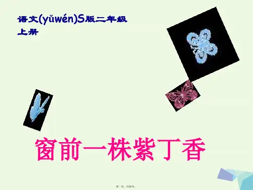 二年级语文上册窗前一株紫丁香课件1语文S版