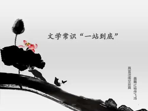 文学常识“一站到底”PPT课件