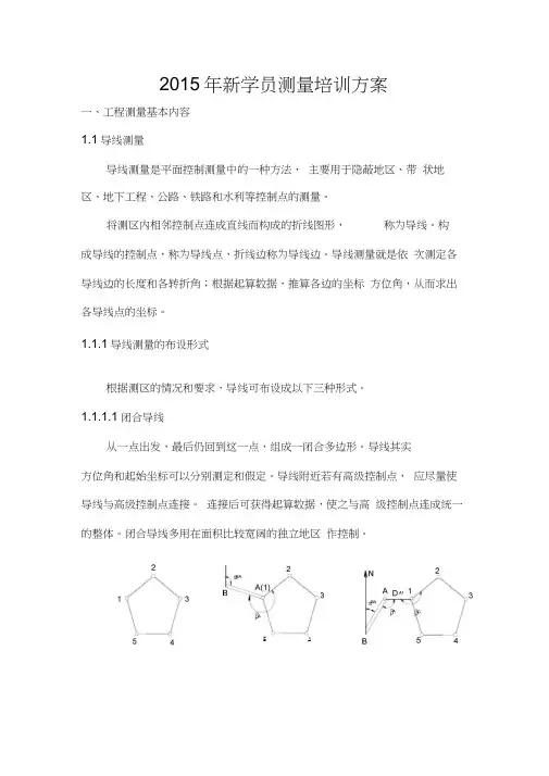 测量有关步骤要点