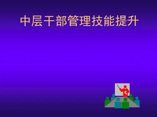 中层管理干部技能提升(对上、对下)