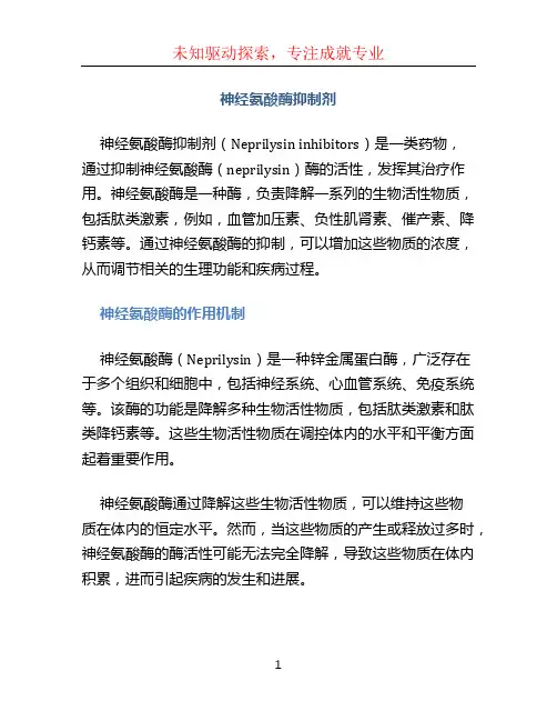 神经氨酸酶抑制剂
