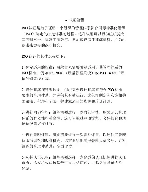 iso认证流程