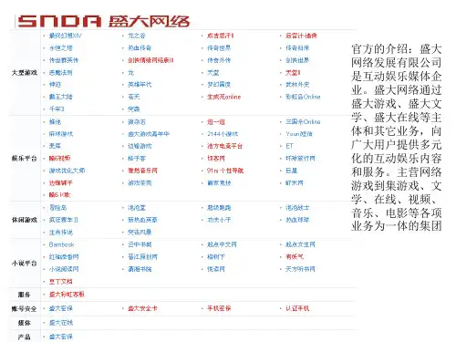 盛大集团发展简史