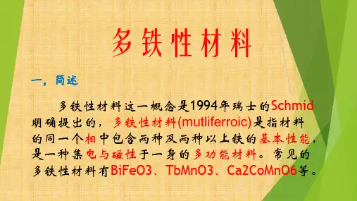 多铁性材料
