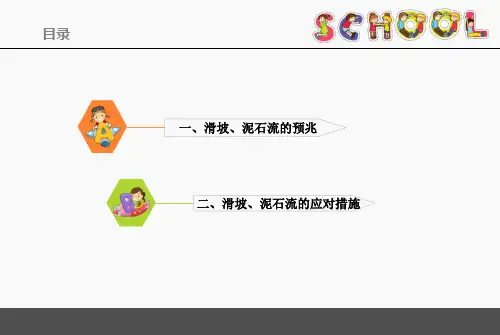 安全教育课件滑坡泥石流的应对ppt