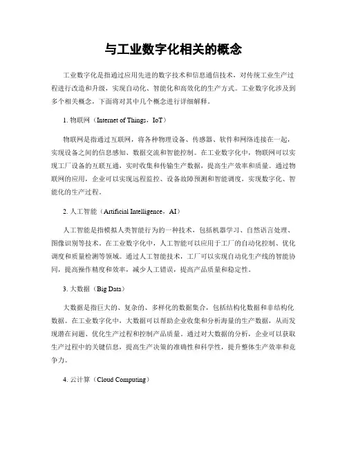 与工业数字化相关的概念