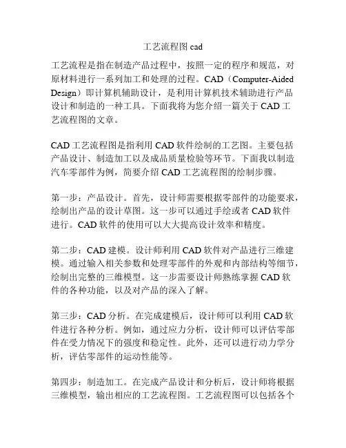工艺流程图cad