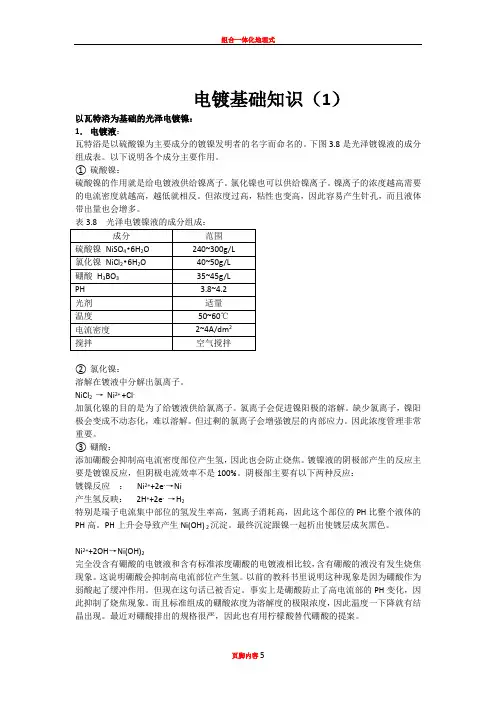 PCB 电镀基础知识