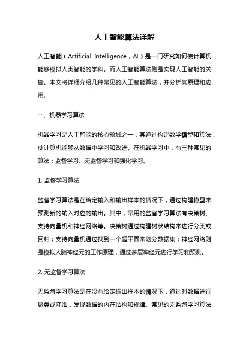 人工智能算法详解