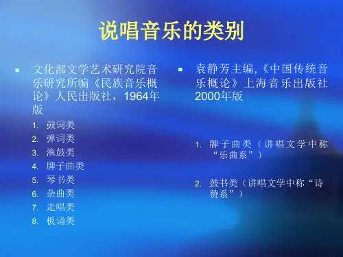 说唱音乐的类别